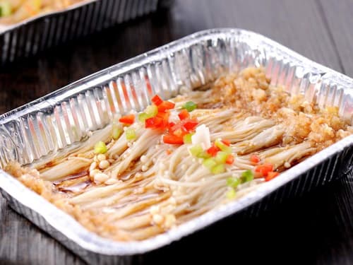 犍为锡纸烤金针菇